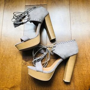 Boutique Lace Up Heels